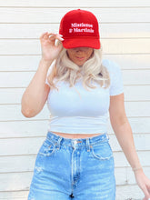 Maddon and Co - Mistletoe & Martinis Foam Trucker Hat - Red & Pink
