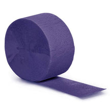Bulk Party Decor - Purple Crepe Streamer 81 ft, 1/Pkg