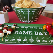 Sprinkles & Confetti Party Supplies - Football Reusable Snack Chip Bowl | Superbowl Party Decor