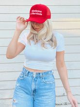 Maddon and Co - Mistletoe & Martinis Foam Trucker Hat - Red & Pink