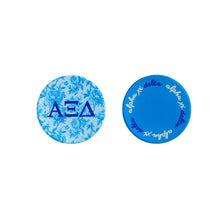 Over The Moon Greek - Sorority Reversible Sided Acrylic Floral Coaster: Pi Beta Phi