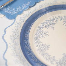 Gatherings by Curated Paperie - Floral Elegance Blue Dessert Plates
