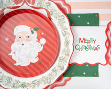 Gatherings by Curated Paperie - Jolly Santa Vintage Christmas Dessert Plates