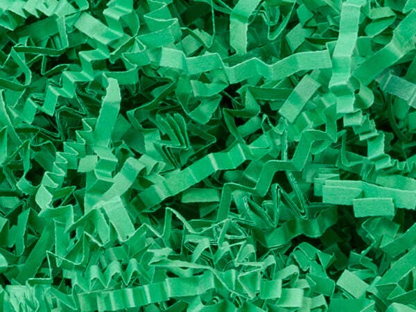 Crinkle Cut Paper Shred Small Packs: Green / 1 Pack / 2 oz Bag