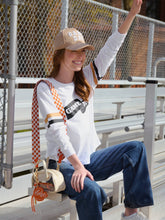 Shiraleah - CHECKERED GAME DAY STRAP: ORANGE