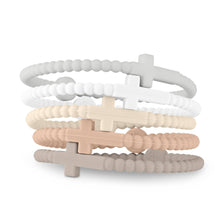Ryan & Rose - Jesus Bracelets (silicone cross bracelets): Confetti (5 pack) / Small
