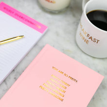 Chez Gagné - You Are So Pretty - Hardcover Daily Journal - Sunset Pink