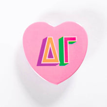 Swag - Heart Buttons: Alpha omicron pi