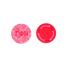 Over The Moon Greek - Sorority Reversible Sided Acrylic Floral Coaster: Pi Beta Phi