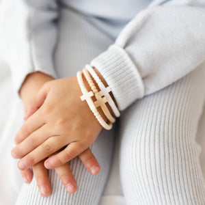 Jesus Bracelets (silicone cross bracelets): Pastel (1 bracelet) / Small