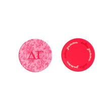 Over The Moon Greek - Sorority Reversible Sided Acrylic Floral Coaster: Phi Mu