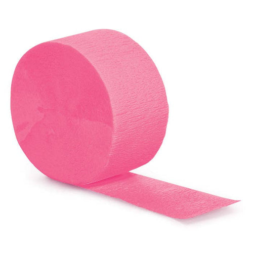 Bulk Party Decor - Candy Pink Crepe Streamer 81 ft, 1/Pkg