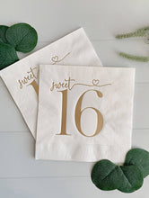 EnFete, LLC - Sweet 16th Birthday Luncheon Napkins: Set of 16 White