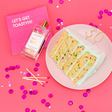 Chez Gagné - Make A Wish - Birthday Glass Bottle Safety Matches - Bright Pink