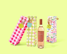 Taylor Elliott Designs - Gift Bags - Red + Pink Gingham - Assorted Sizes: Medium