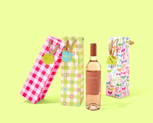 Taylor Elliott Designs - Gift Bags - Red + Pink Gingham - Assorted Sizes: Medium