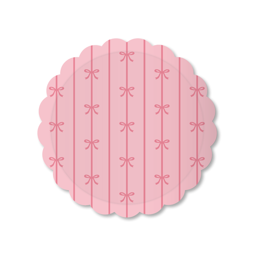 PETAL PINK SIGNATURE BOW SMALL PLATES