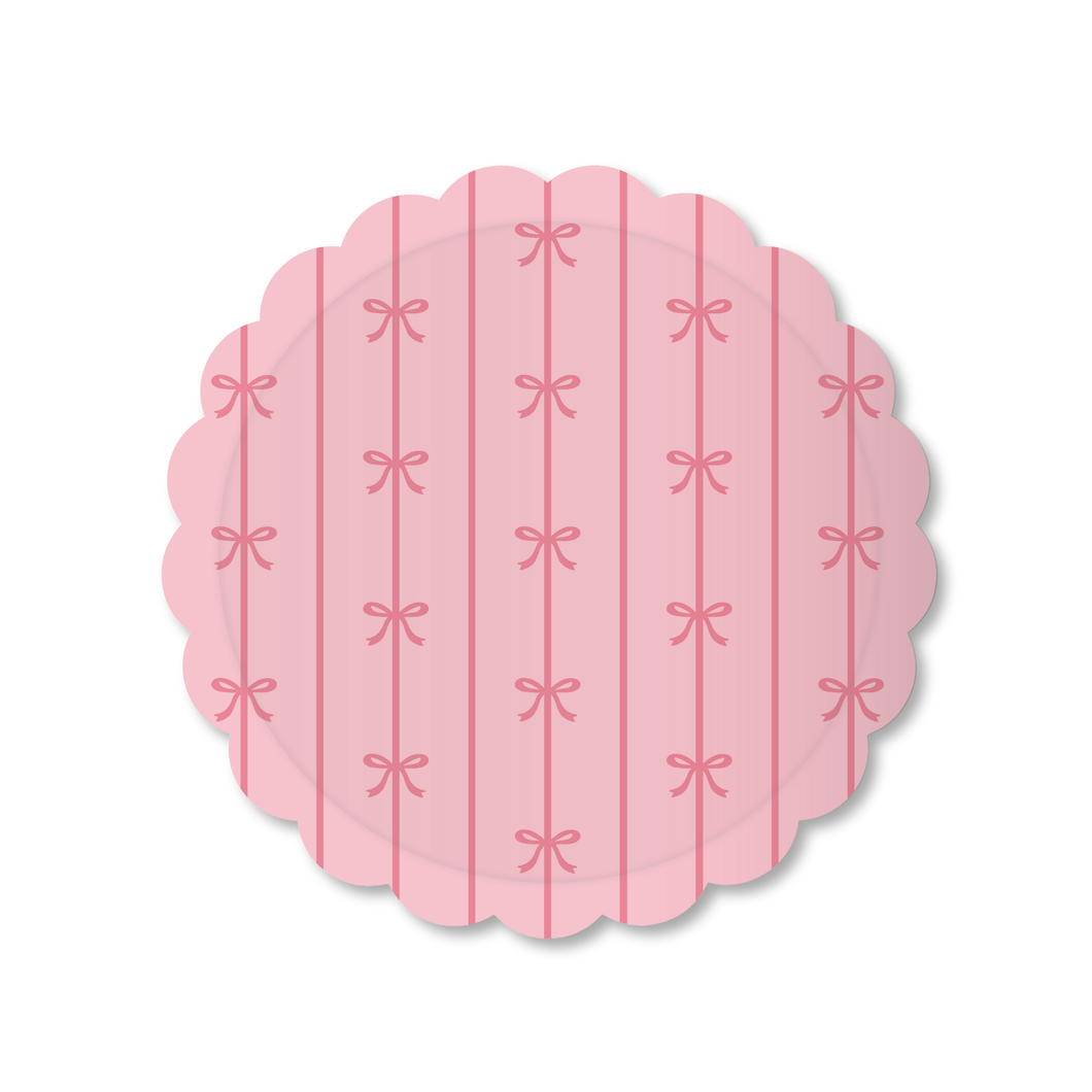 PETAL PINK SIGNATURE BOW SMALL PLATES