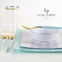 Luxe Party - Luxe 9 Oz Clear Plastic • Gold Plastic Cups | 20 Cups