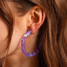 Taylor Elliott Designs - Confetti Hoop Earrings - Assorted Colors - Each: Colorful