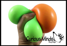 Curious Minds Toys - 1 Stretchy Squishy Squeeze Stress Ball - Sensory, Fidget Toy