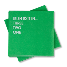 Chez Gagné - Irish Exit In 3,2,1... - Funny Cocktail Napkins