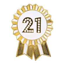 Talking Tables USA - Luxe Gold Enamel Birthday Pin Badge Starter Set