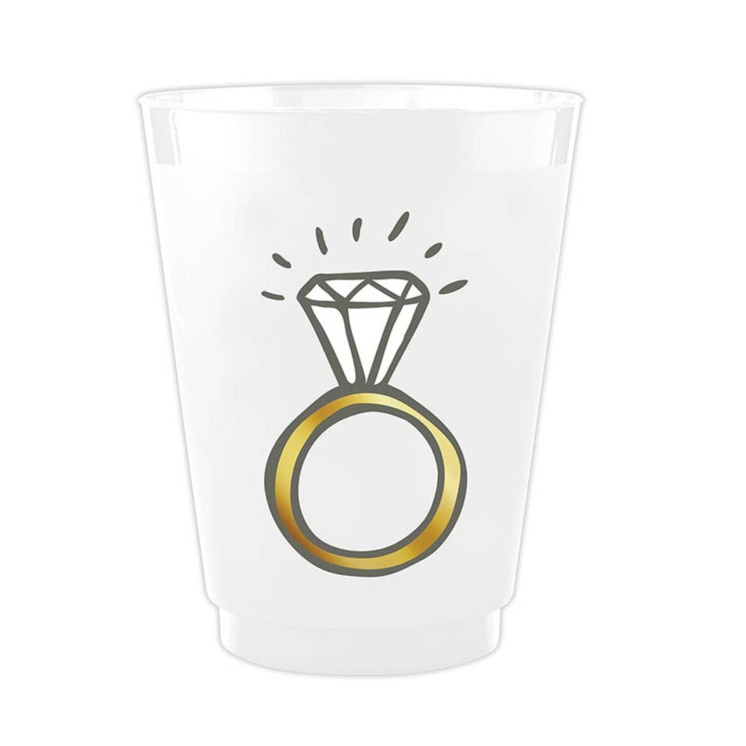 Slant Collections by Creative Brands - Frost Cups - Ring: BPA-Free Plastic / 4.5