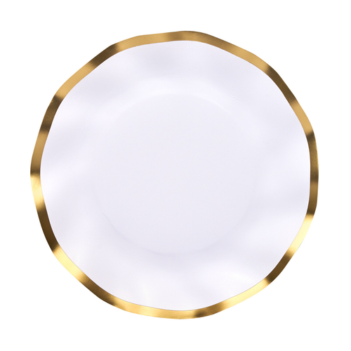 Sophistiplate - Everyday White Wavy Salad Plates/8pk