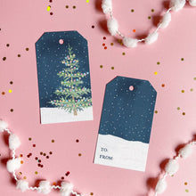 Gert & Co - Whimsical Christmas Tree Holiday Gift Tags, Set of 8