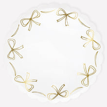 Meri Meri - Gold Bow Dinner Plates