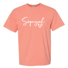 Sequoyah Heart Tee on melon