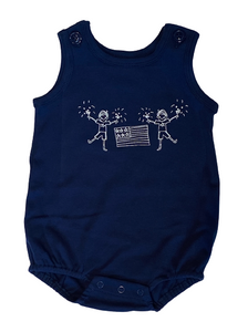 Firework Boy on Baby Bubble in Navy