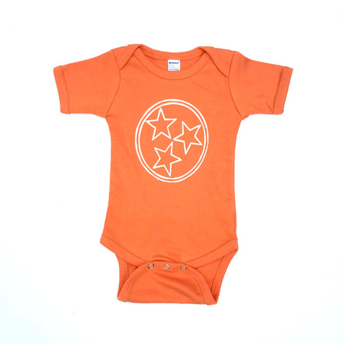 Tri Star Onesie — bright and durable children's clothes, with love from Tennessee!