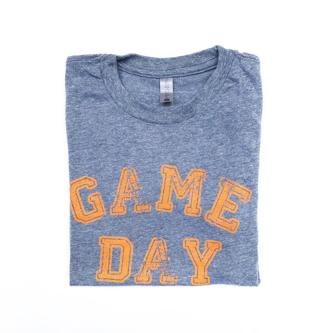 Youth Game Day Grey with Orange — bright and durable children's clothes, with love from Tennessee!