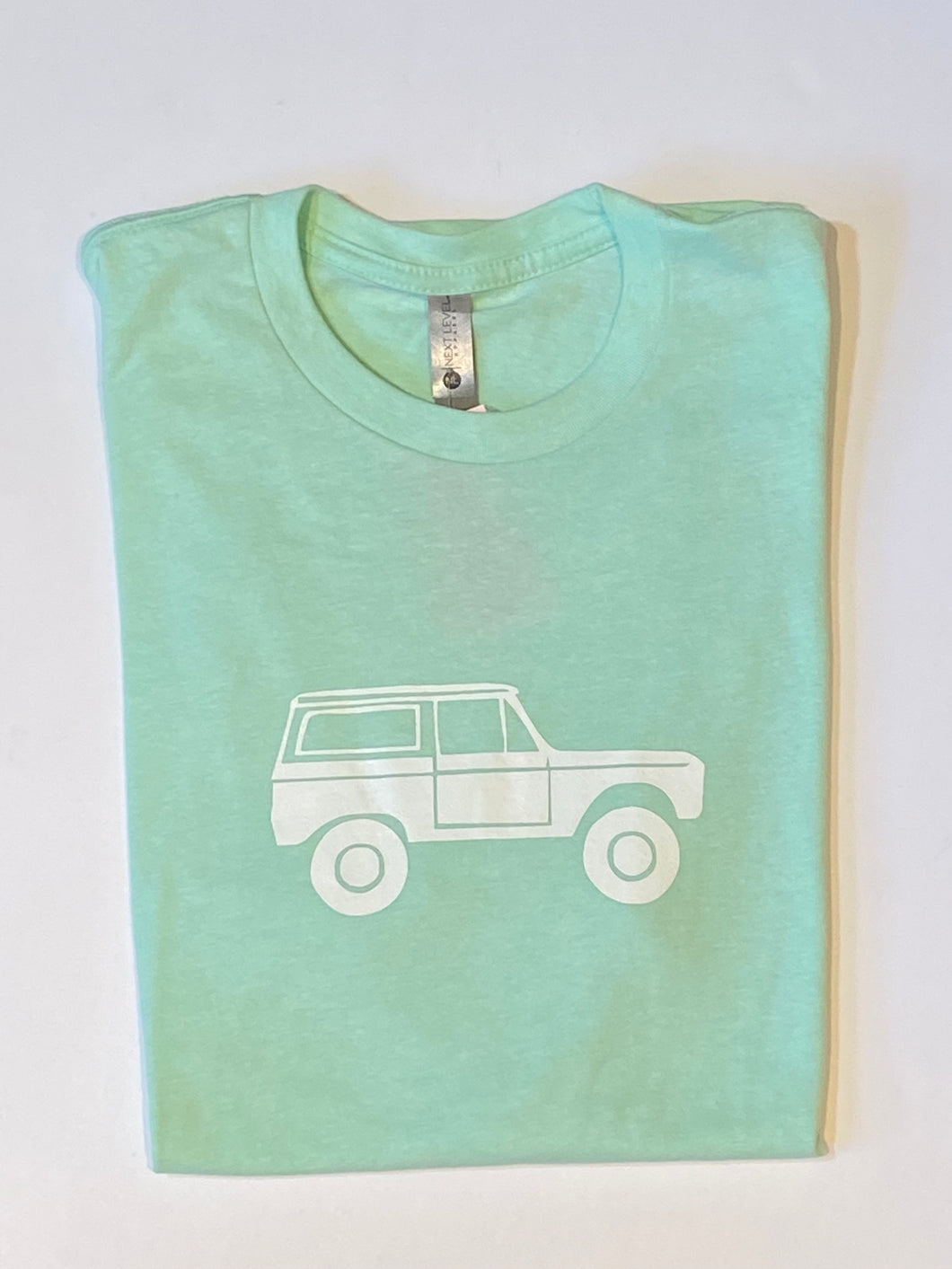 Vintage Bronco on Adult Mint Short Sleeve