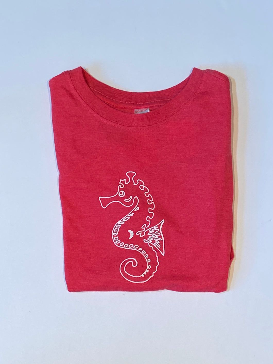 Seahorse on Fuchsia Short Sleeve