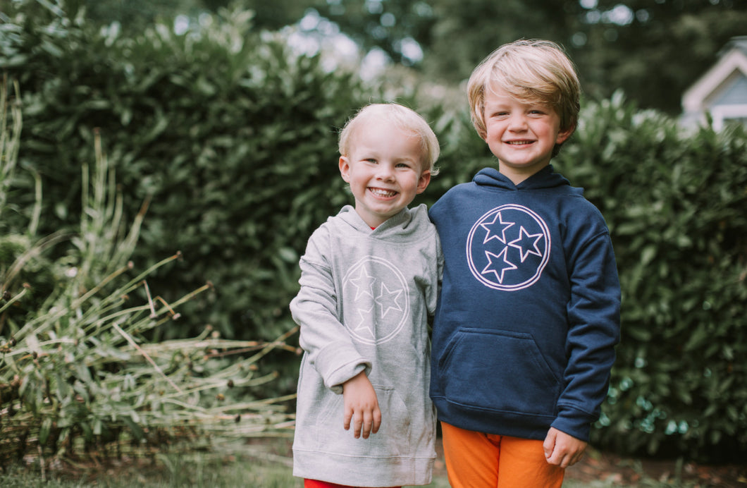 Tri Star Hoodies — bright and durable children's clothes, with love from Tennessee!