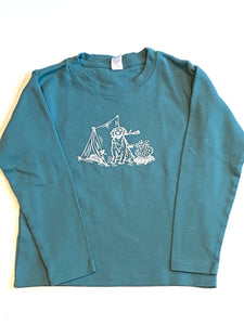 Camping Dog on Slate Long Sleeve