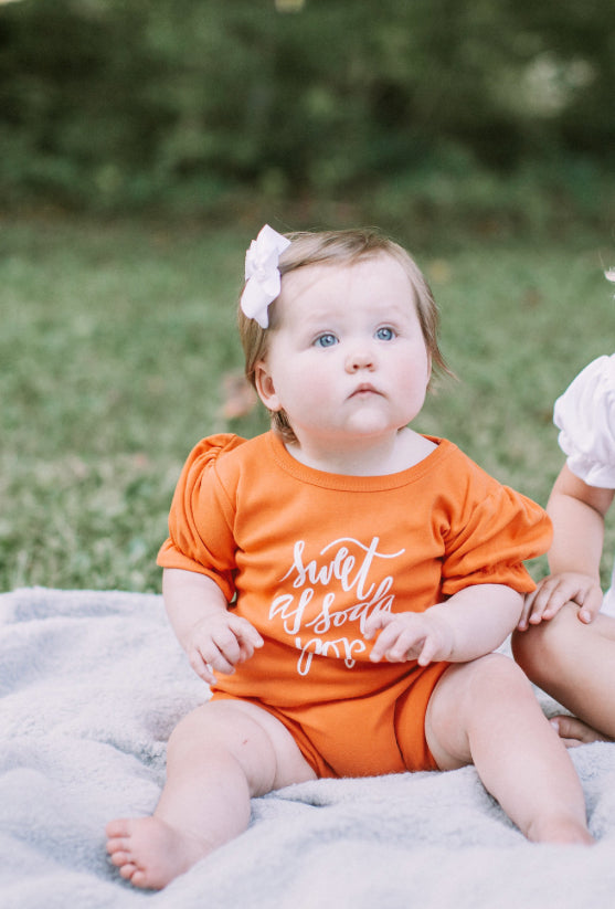 Sweet as Soda Pop Romper — bright and durable children's clothes, with love from Tennessee!