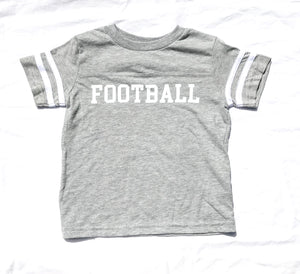 Ringer Fine Jersey Football Tee in Navy — bright and durable children's clothes, with love from Tennessee!