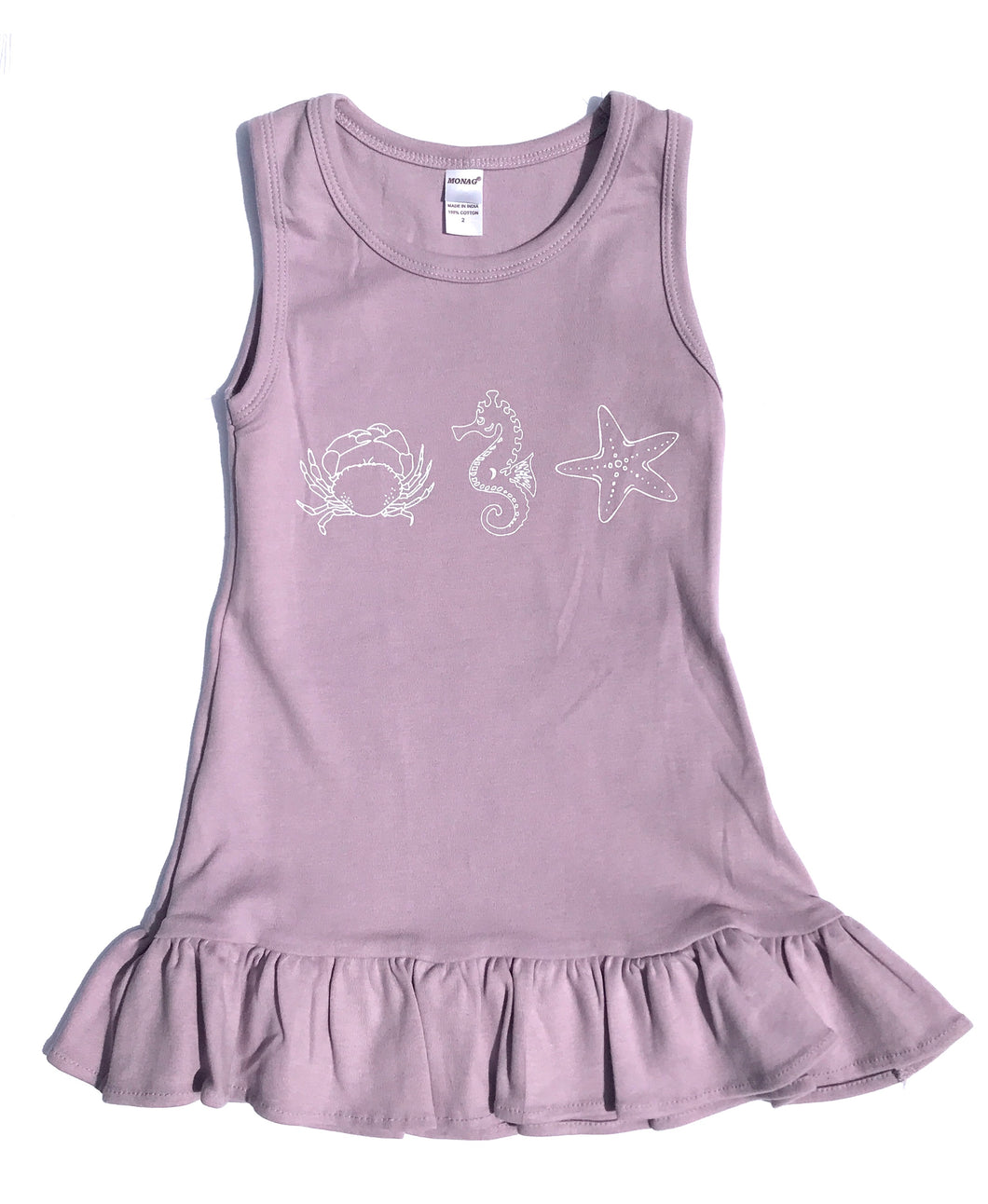 Ruffle Dress Lavender Beach Trio — bright and durable children's clothes, with love from Tennessee!