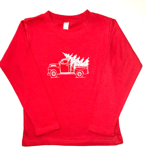 Christmas Tree Truck Red — bright and durable children's clothes, with love from Tennessee!