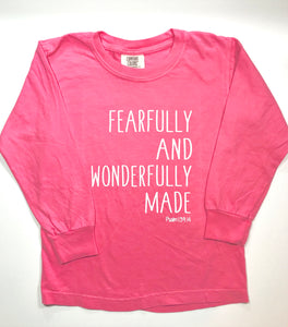 Fearfully & Wonderfully Made on Pink — bright and durable children's clothes, with love from Tennessee!