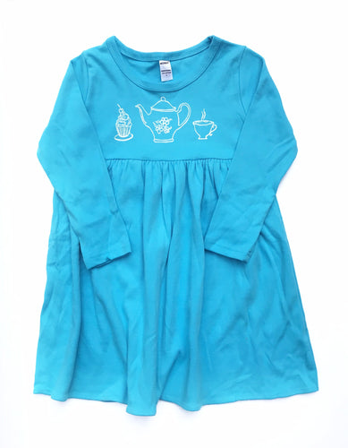 Tea Set Empire Dress — bright and durable children's clothes, with love from Tennessee!