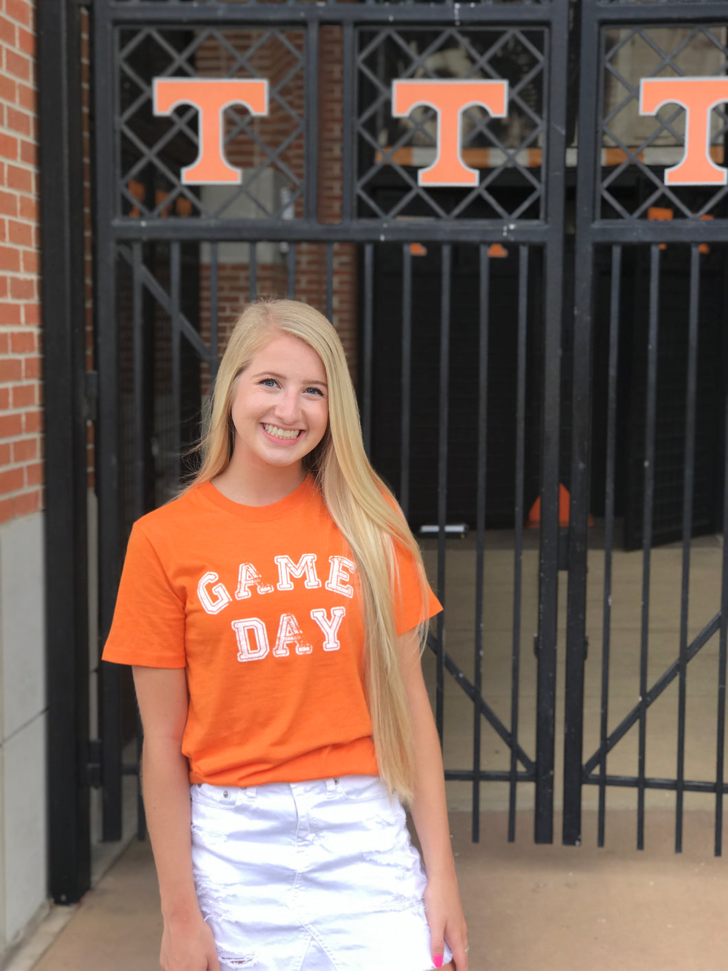 Orange Game Day Tee — bright and durable children's clothes, with love from Tennessee!