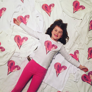 Watercolor Heart — bright and durable children's clothes, with love from Tennessee!