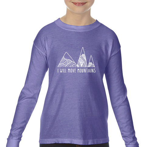 Move Mountains Violet — bright and durable children's clothes, with love from Tennessee!