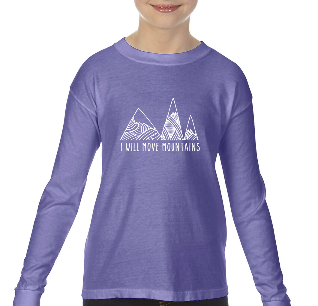 Move Mountains Violet — bright and durable children's clothes, with love from Tennessee!