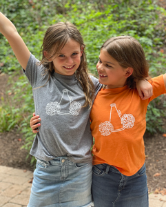 Cheerleader on Orange Short Sleeve
